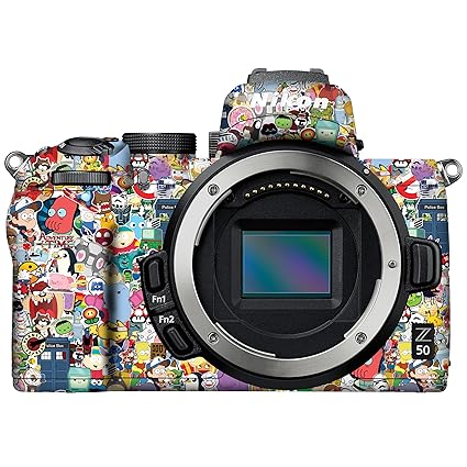 WRAPTURE.Premium DSLR Camera Scratchproof Vinyl Protective Skin for Nikon Z50 - No Residue Removal, Bubble Free, Scratch Resistant, Stretchable, HD Quality Printed - HDCS 005 - (1 Unit)