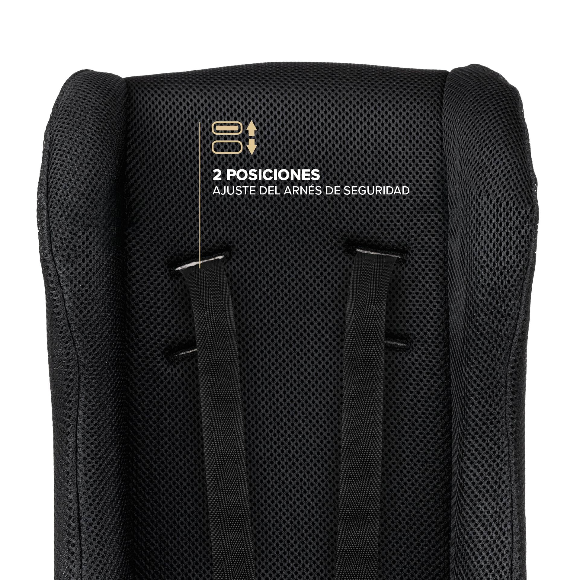 POLISPORT 8015000020 - Mini Pelican Todo Clima Reductor Asiento Bebé con Arnés 3 Puntos para Remolque, Cochecito y Bicicleta Cargo – Transpirable, Seguro y Compatible de 7 a 18 Meses, Negro