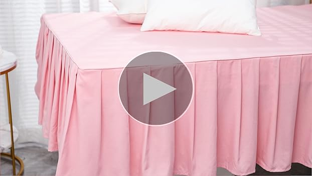 Amazon｜PiccoCasa ベッドスカート ポリエステル 北欧 無地