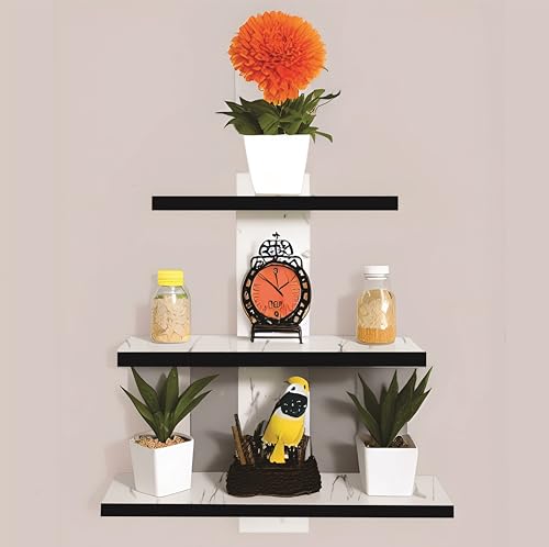 Dime Store Engineered Wood Wall Shelf Home Decor Items,Glossy Finish,Set of 1,White Dime Store Engineered Wood Wall Shelf Home Decor Items,Glossy Fini