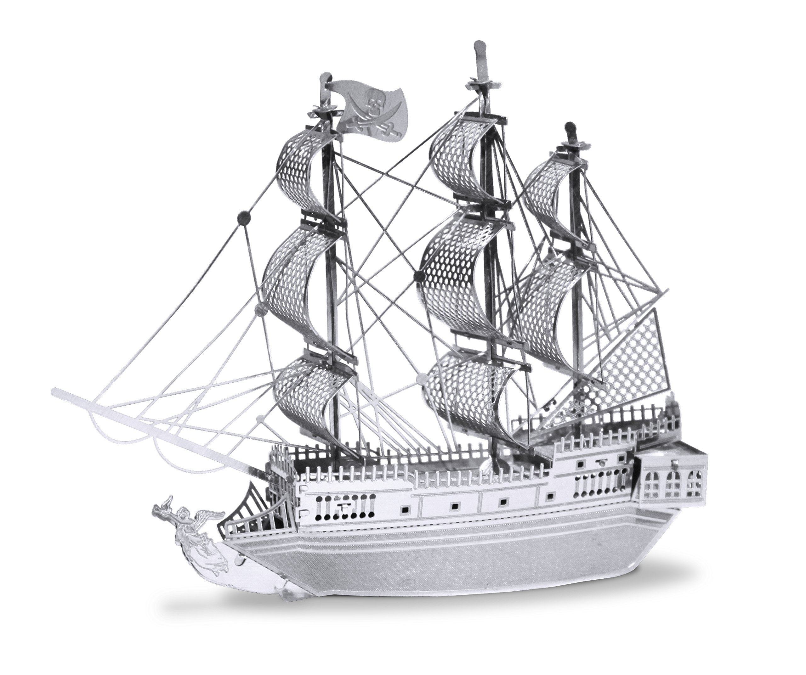 Metal Earth 3D Laser Cut Steel Models - Black Pearl Ship and Golden Hind Ship Set of 2 - Image 2