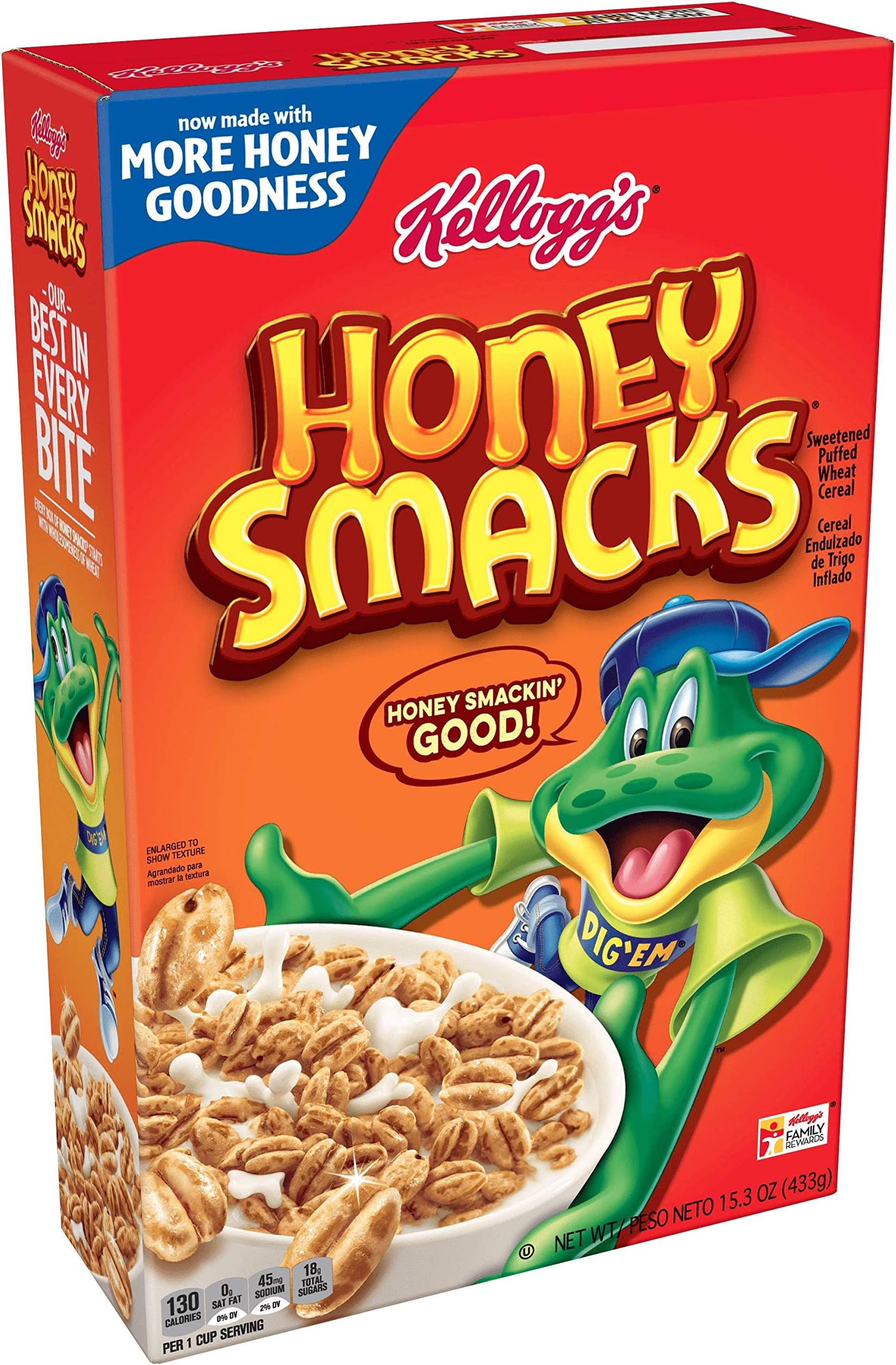 Kellogg's Honey Smacks Cereal - 15.3 oz