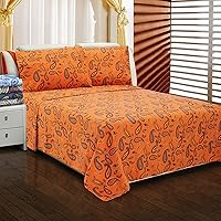 Vista 26 de Juego de sábanas de algodón con franela superior, franela, King