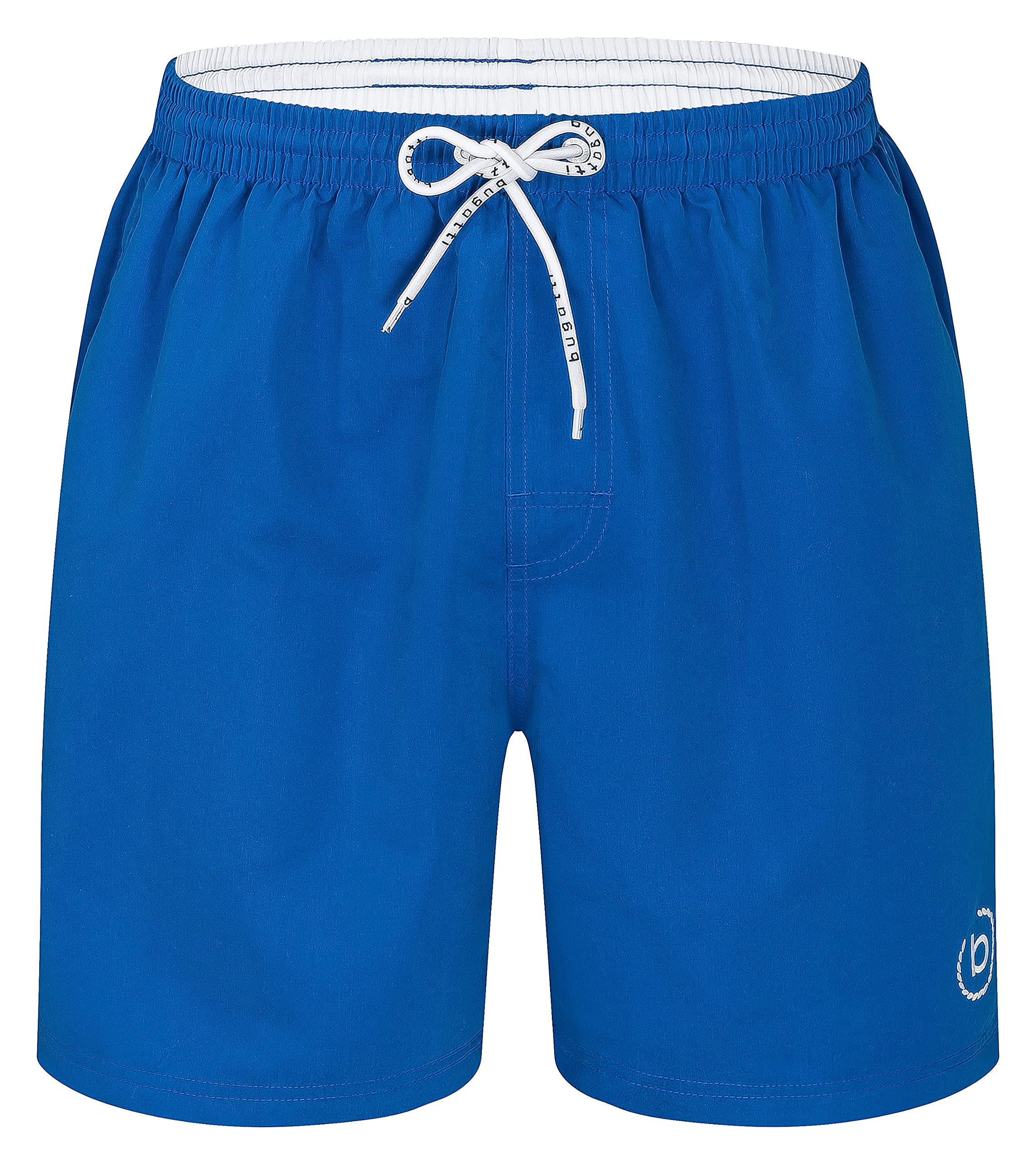 Bugatti Giovanni 428969 Men's Swim Shorts, Blue (with logo print), 5XL