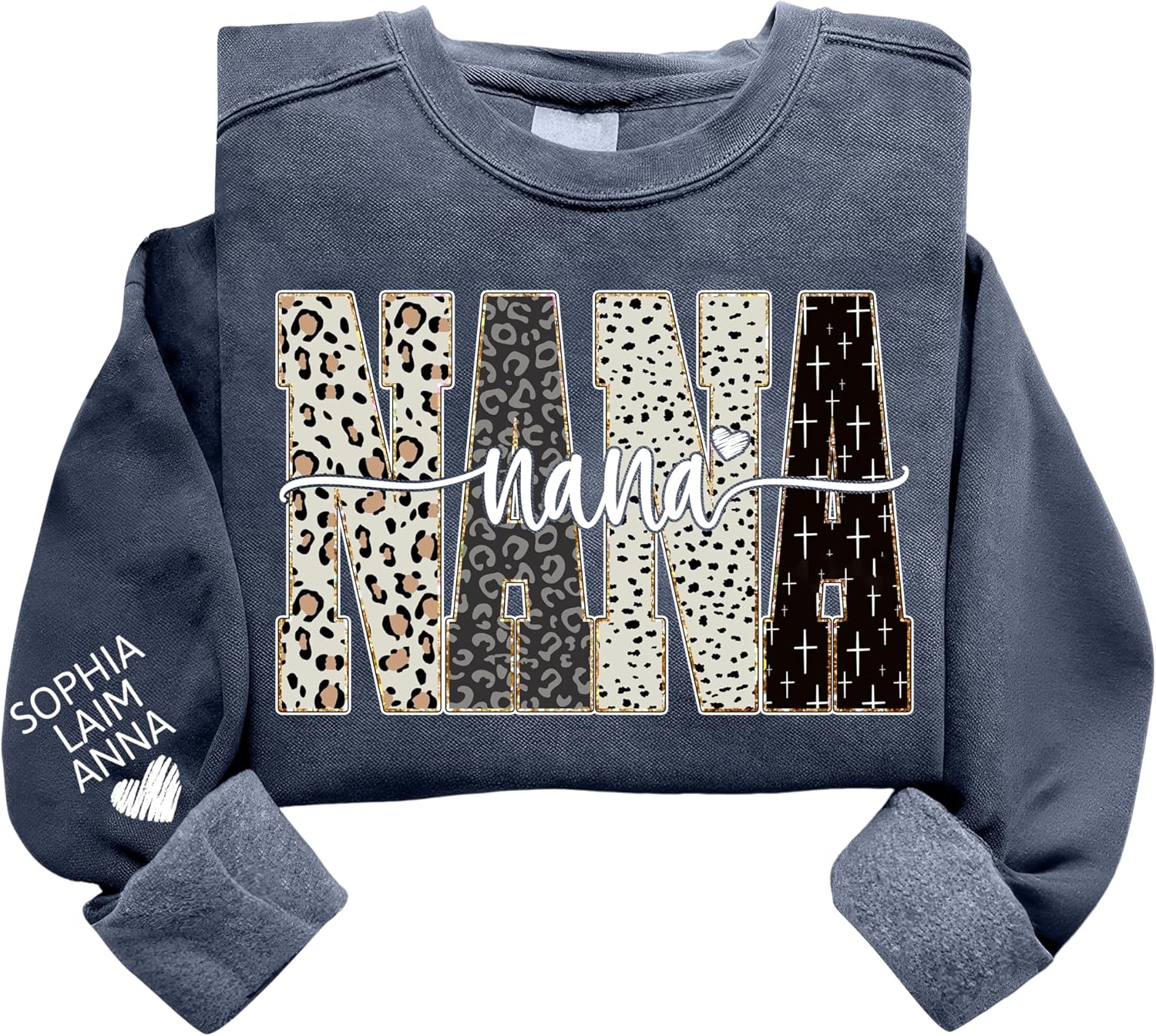 GODMERCH Custom Grandma Sweatshirts, Personalized Shirts with Grandkids Names Gifts for Grandmothers Christmas Mothers Day
