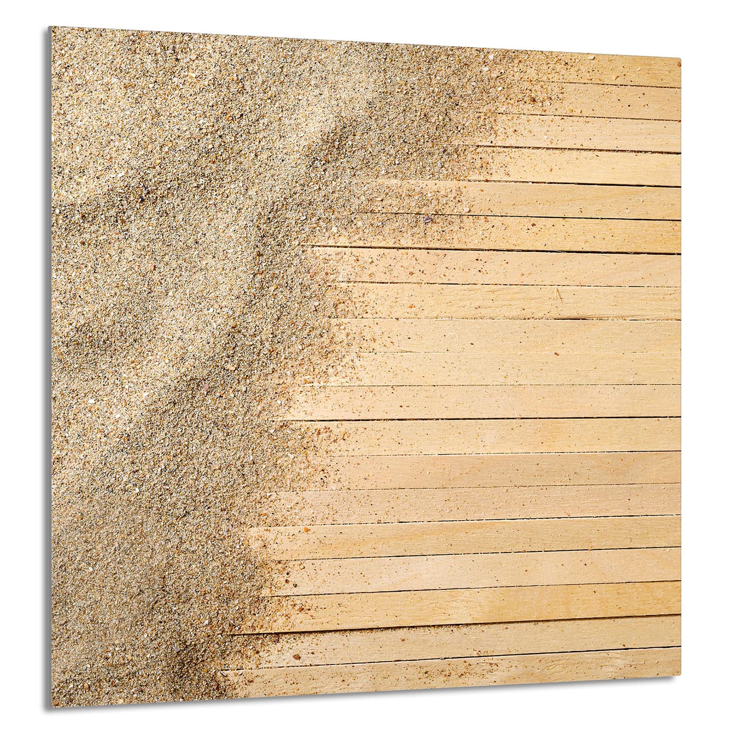 Szklany panel ochronny do kuchni Lacobel, szklana płyta ochronna na kuchenkę, 60x65 cm, szklana deska do krojenia, ochrona przed rozpryskiwaniem, uniwersalna, PIASEK