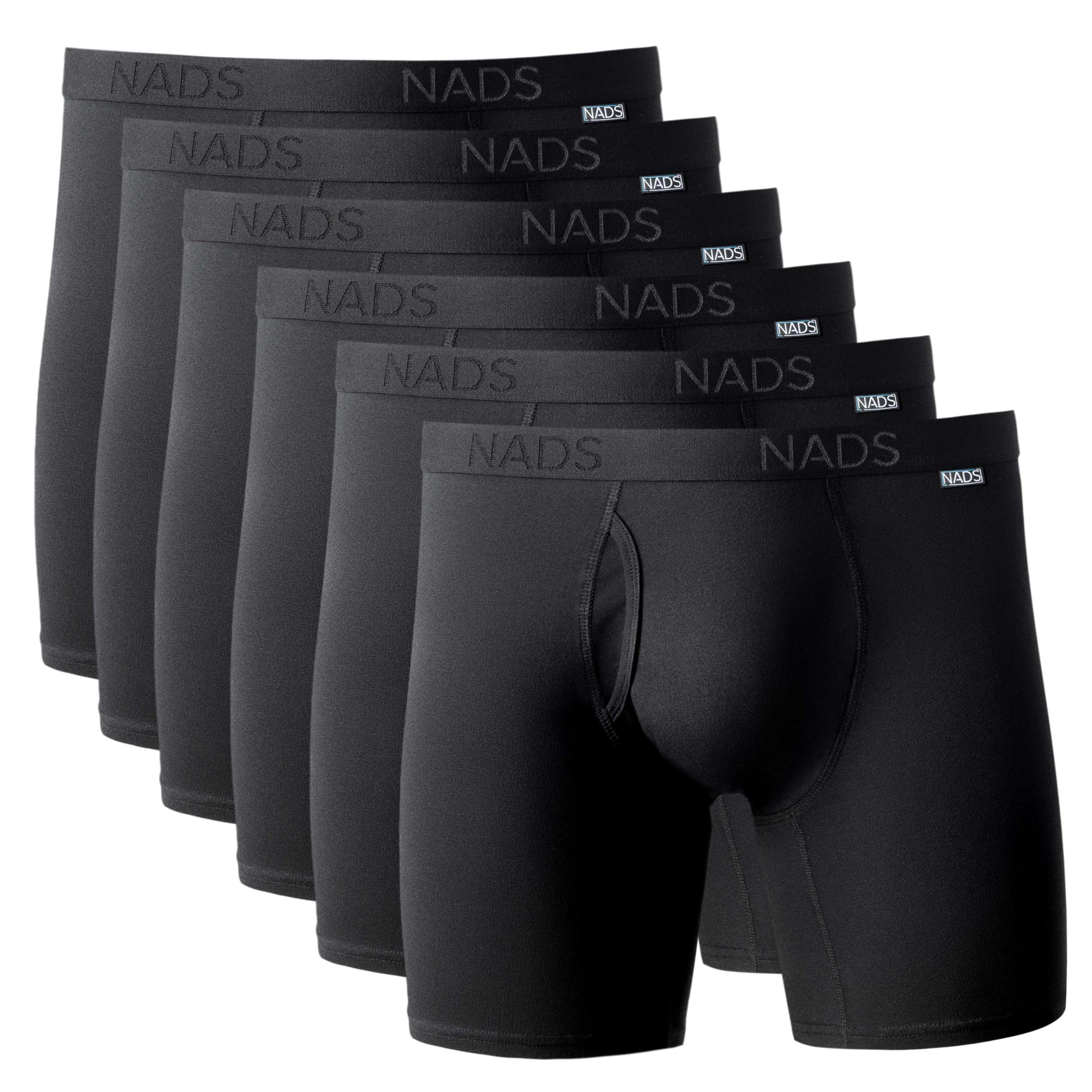 NADS Organic Cotton Boxer Briefs – Hormone-Friendly, Non-Toxic Men’s Underwear for Comfort, Support & Safer Nuts – Multi-Pack