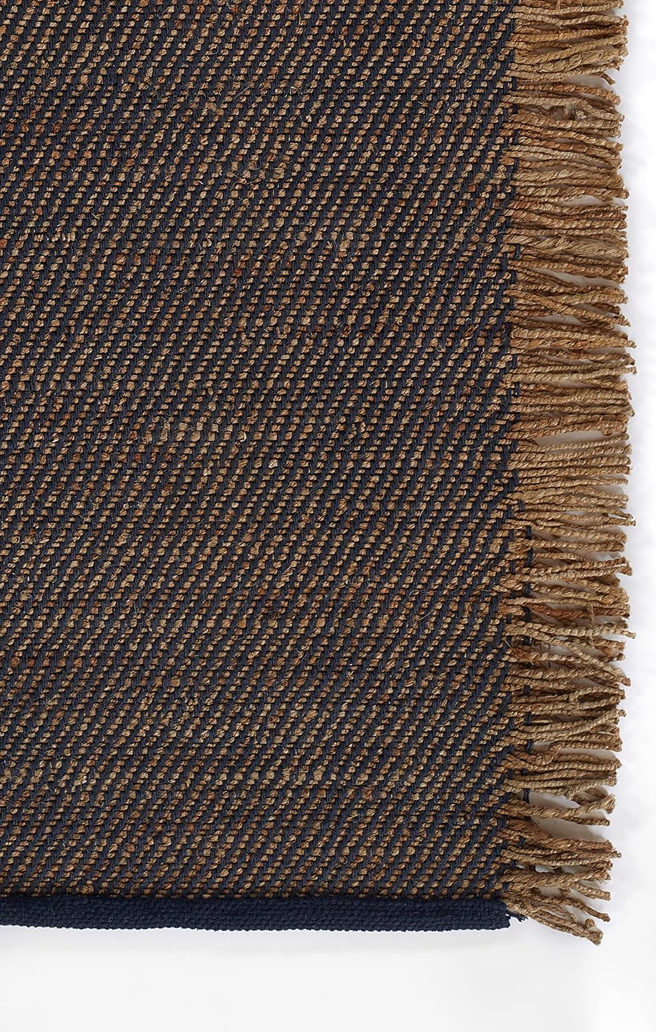 Momeni Clara Hand Woven Jute Blue Area Rug 10' X 14'