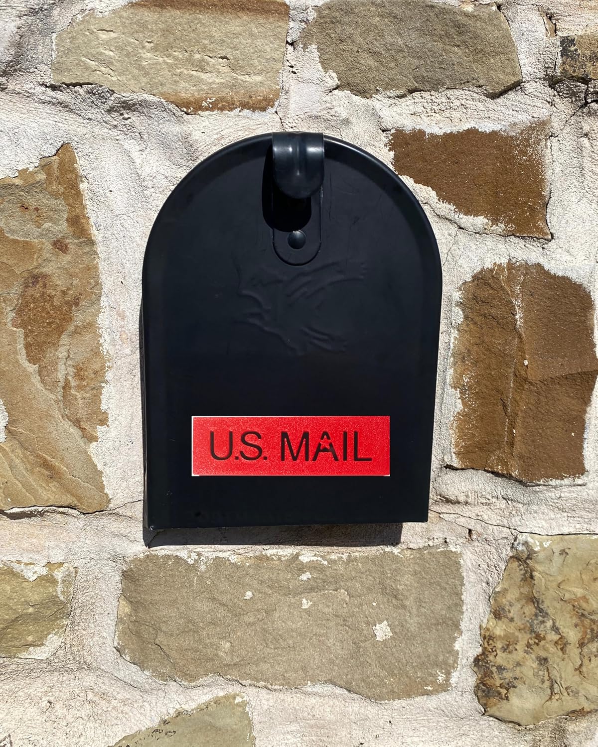 Sleek Mailbox Flag Kit – Red Replacement Flag for Brick & Stone Mailboxes, UV & Weather-Resistant Plastic, Universal Front Mount, 3.9” x 1.2” x 0.59”, USPS Compatible