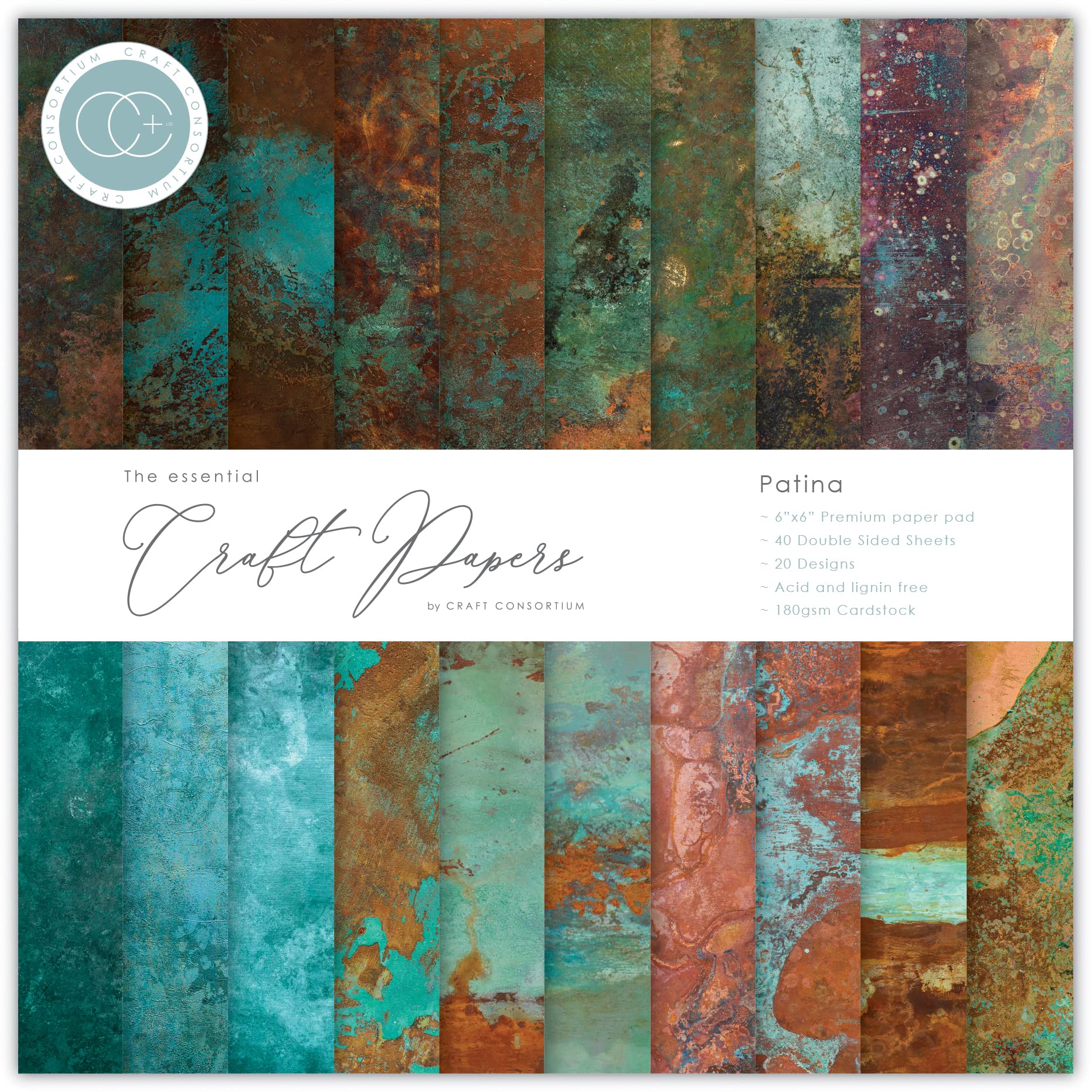 Craft Consortium - The Essential Craft Papers - 6x6 - Patina