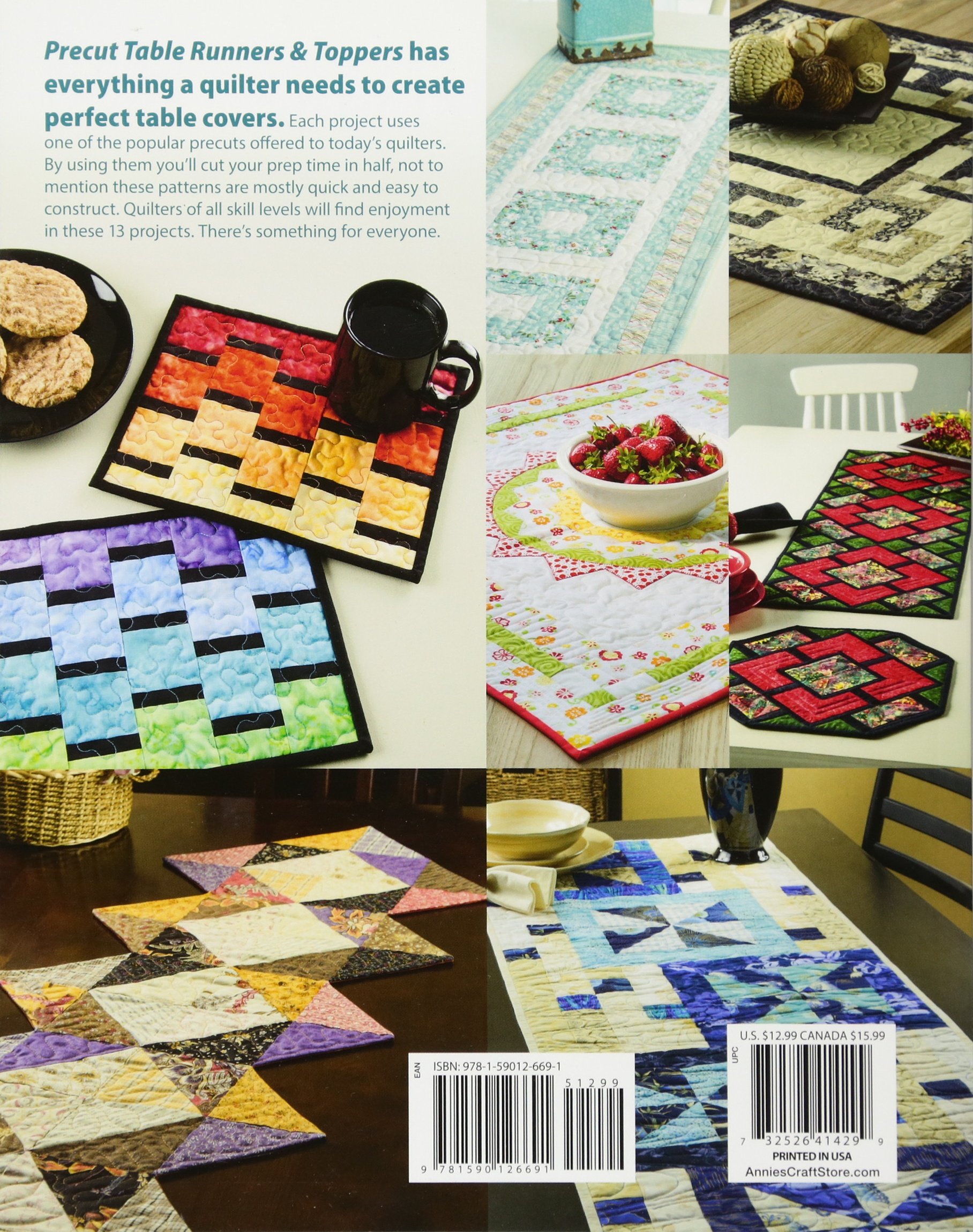 Precut Table Runners & Toppers: 13 Precut Friendly Projects