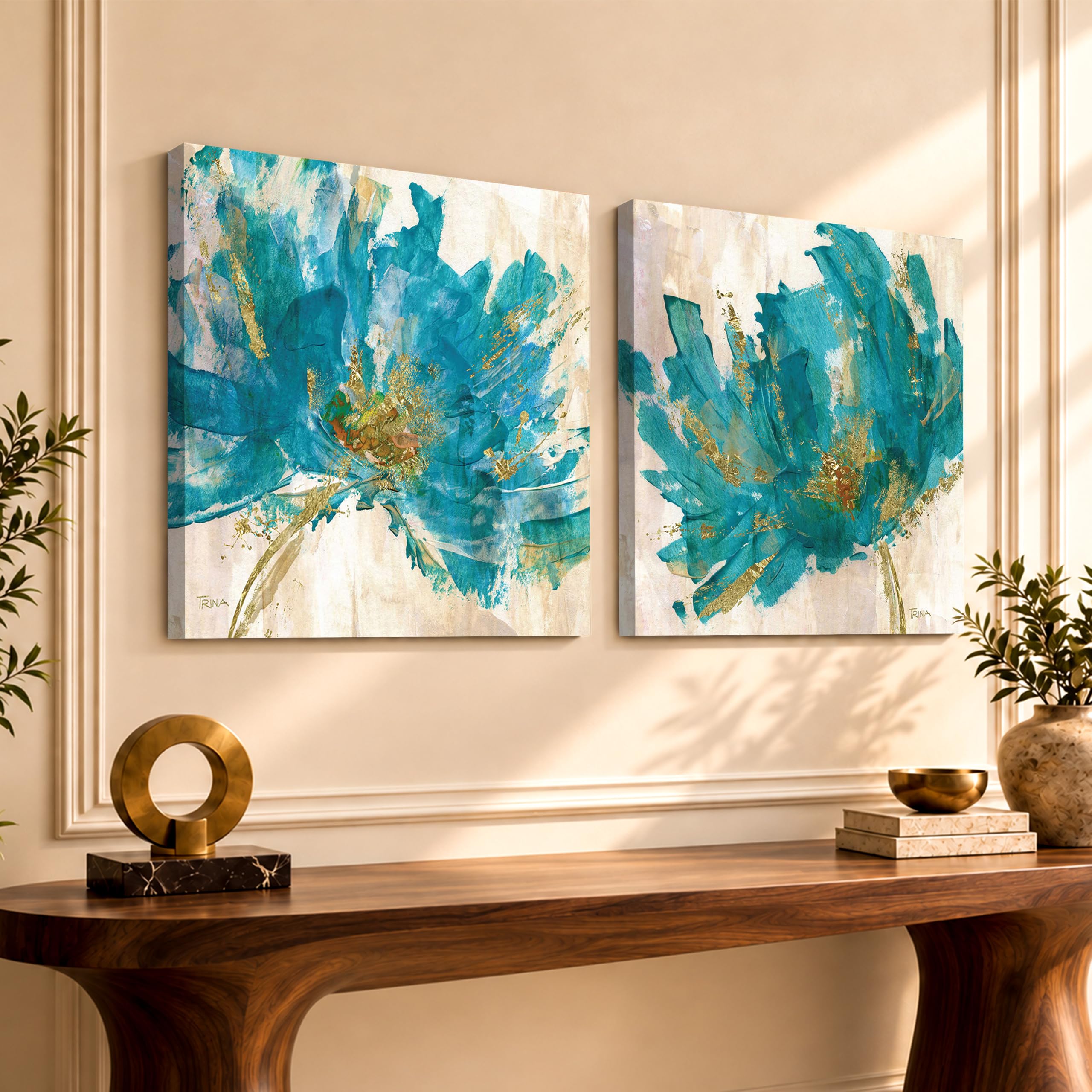 Vintage Floral Canvas Painting - Wall Art -16 Vintage Floral Canvas Painting - Wall Art -16