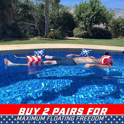 Miniatura 6 de GoFloats Flotadores de ala de agua para adultos, compra la piscina, disponibles en múltiples diseños (solo uso novedoso)