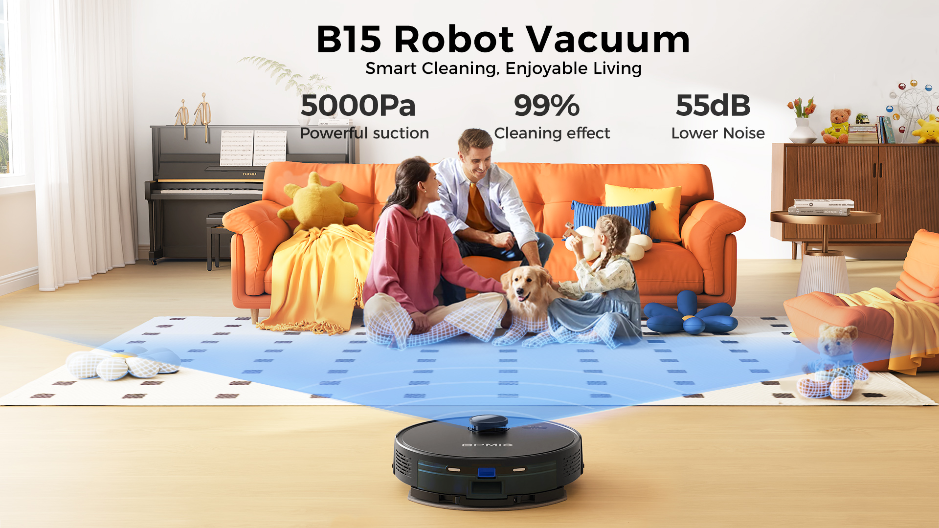 Eureka NERE10s Robot Aspirapolvere Lavapavienti con Stazione, Pulizia
