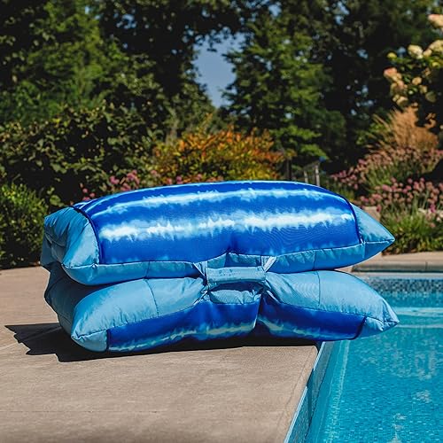 Miniatura 6 de Big Joe Kona Hammock No Inflation Needed Pool Lounger with Headrest, Quick Draining Fabric, 4 feet Big