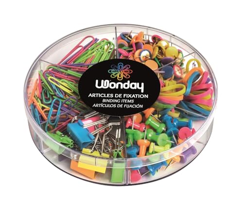 Set 325 attaches de bureau coloris assortis