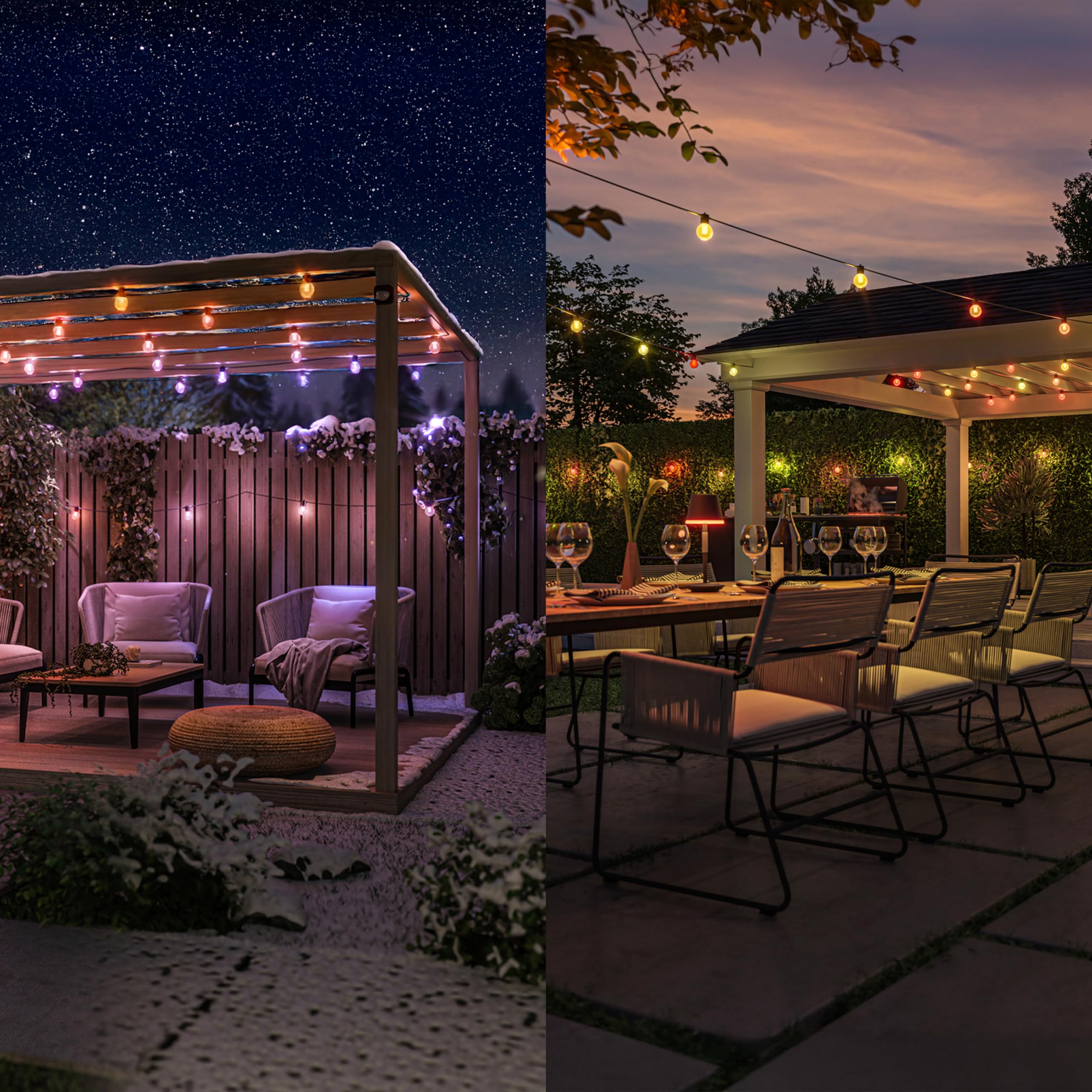 Philips Hue Festavia Guirlande de lumière Ampoules Globe - 14 Mètres
