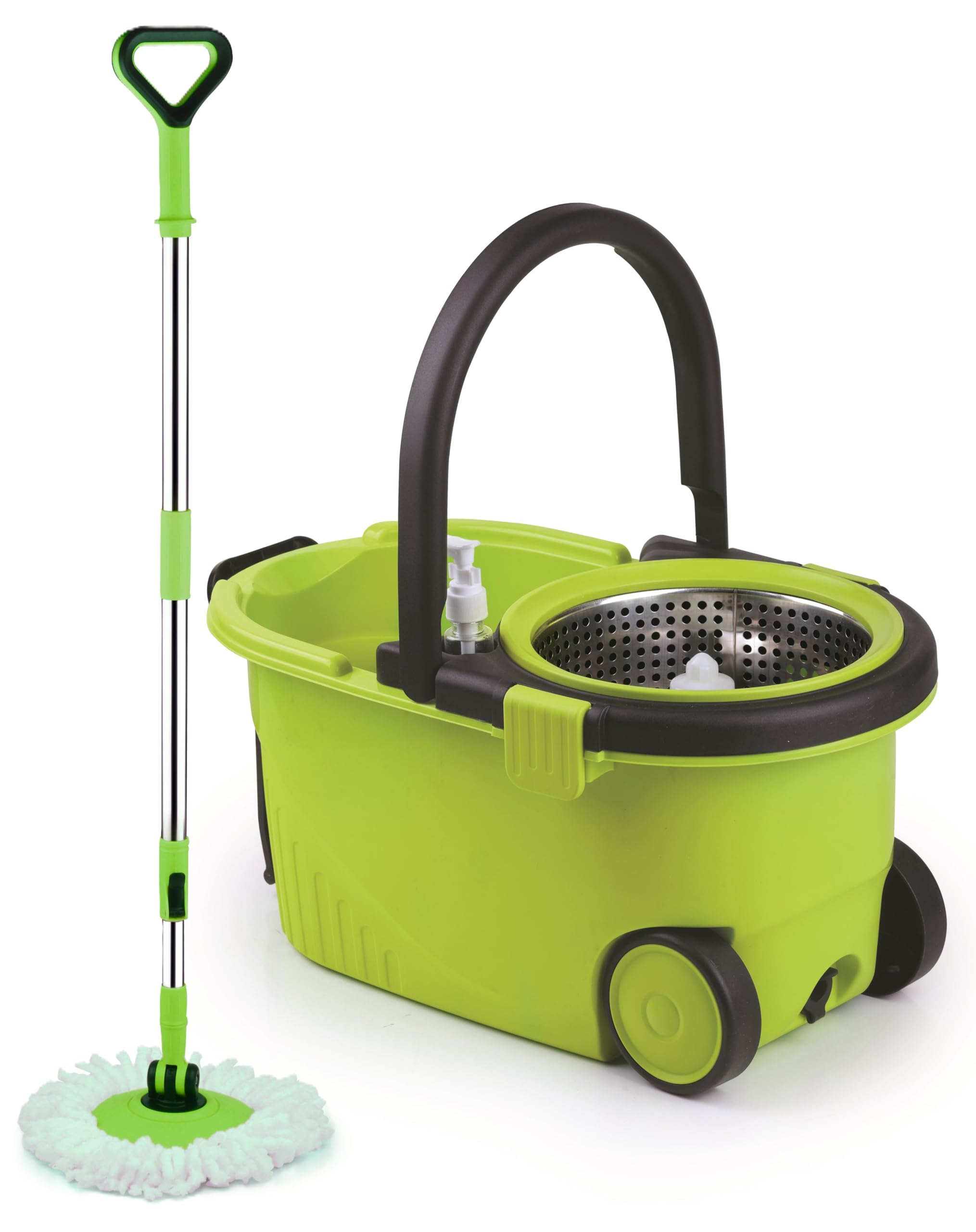 See full amazon price history chart for MAGIC PLUS Spin Mop with Bucket for Floor Cleaning - 360° Rotating Microfiber Mop, Easy Wring Stainless Steel Bucket, Wet and Dry Mopping for Home, Office and Kitchen (Multicolor) MAGIC PLUS Spin Mop with Bucket for Floor Cleaning - 360° Rotating Microfiber Mop, Easy Wring Stainless Steel Bucket, Wet and Dry Mopping for Home, Office and Kitchen (Multicolor) (B0D3HXWX43) Amazon Price History, Amazon Price Tracker
