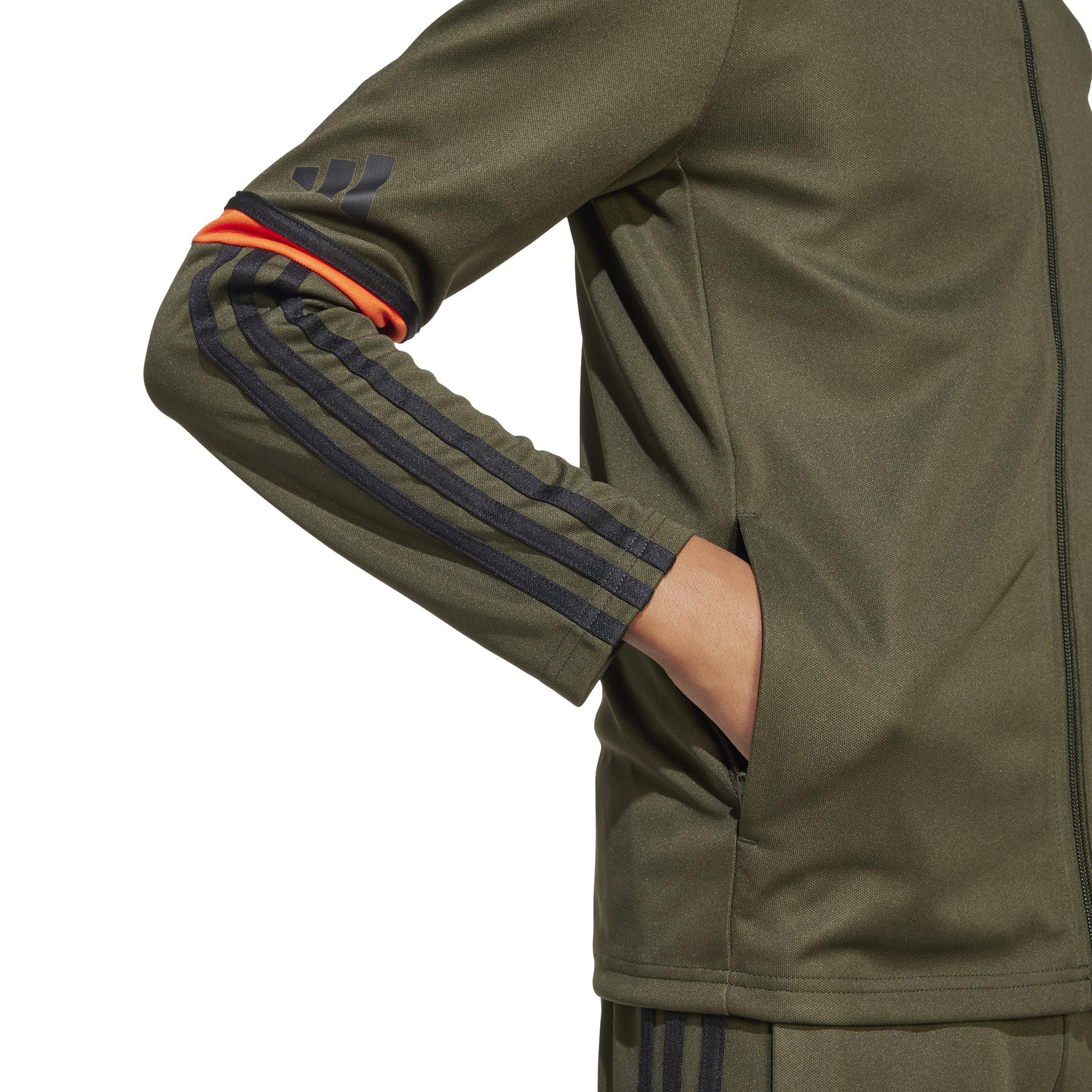 adidas Uniseks - dzieci SQUADRA25 TRAINING JACKET KIDS, night cargo/black/semi impact orange, 11-12 Years