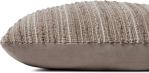 Miniatura 3 de Loloi Jean Stoffer x Maura Collection PJS0004 Earth - Funda de 13 x 21 pulgadas con almohada de poliéster