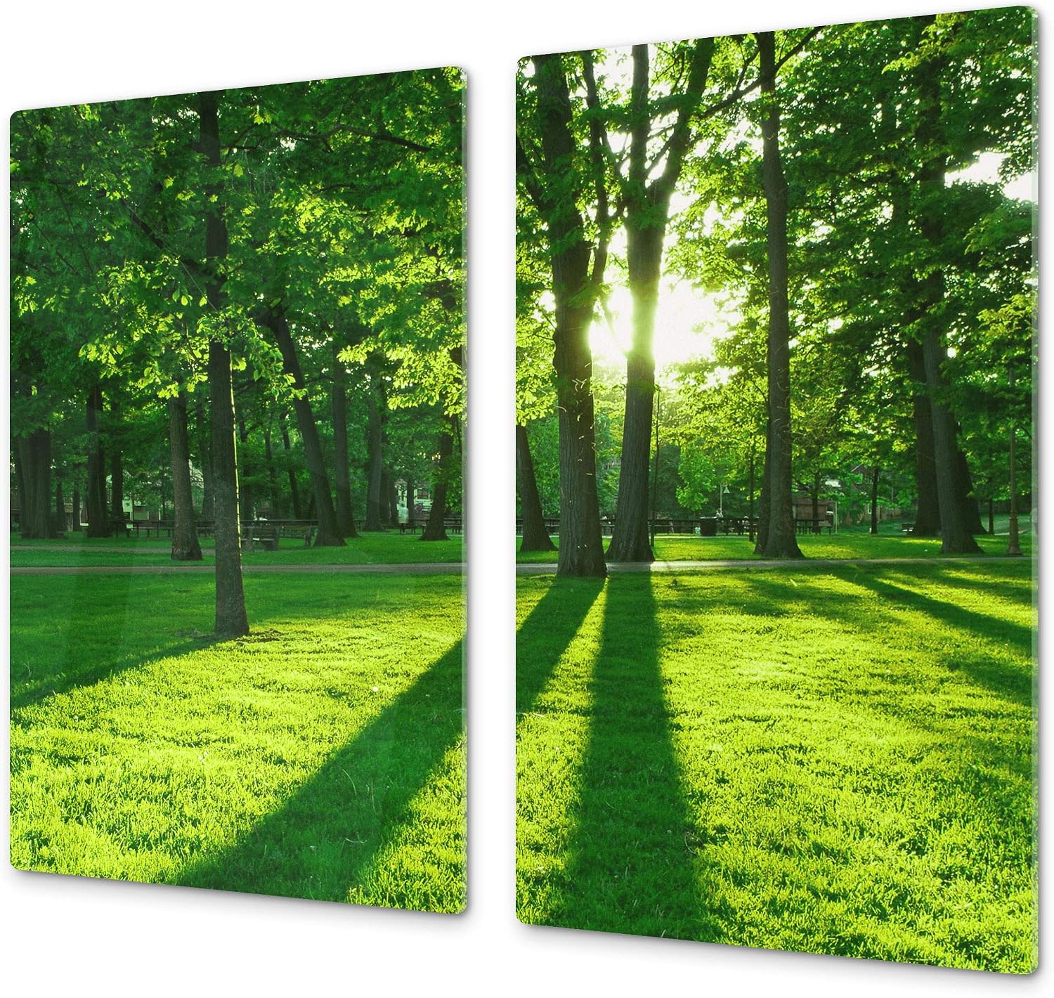 Tempered GLASS Cutting Board – Worktop saver and Pastry Board – Glass Kitchen Board; MEASURES: SINGLE: 60 x 52 cm (23,62” x 20,47”); DOUBLE: 30 x 52 cm (11,81” x 20,47”); Nature Series D08