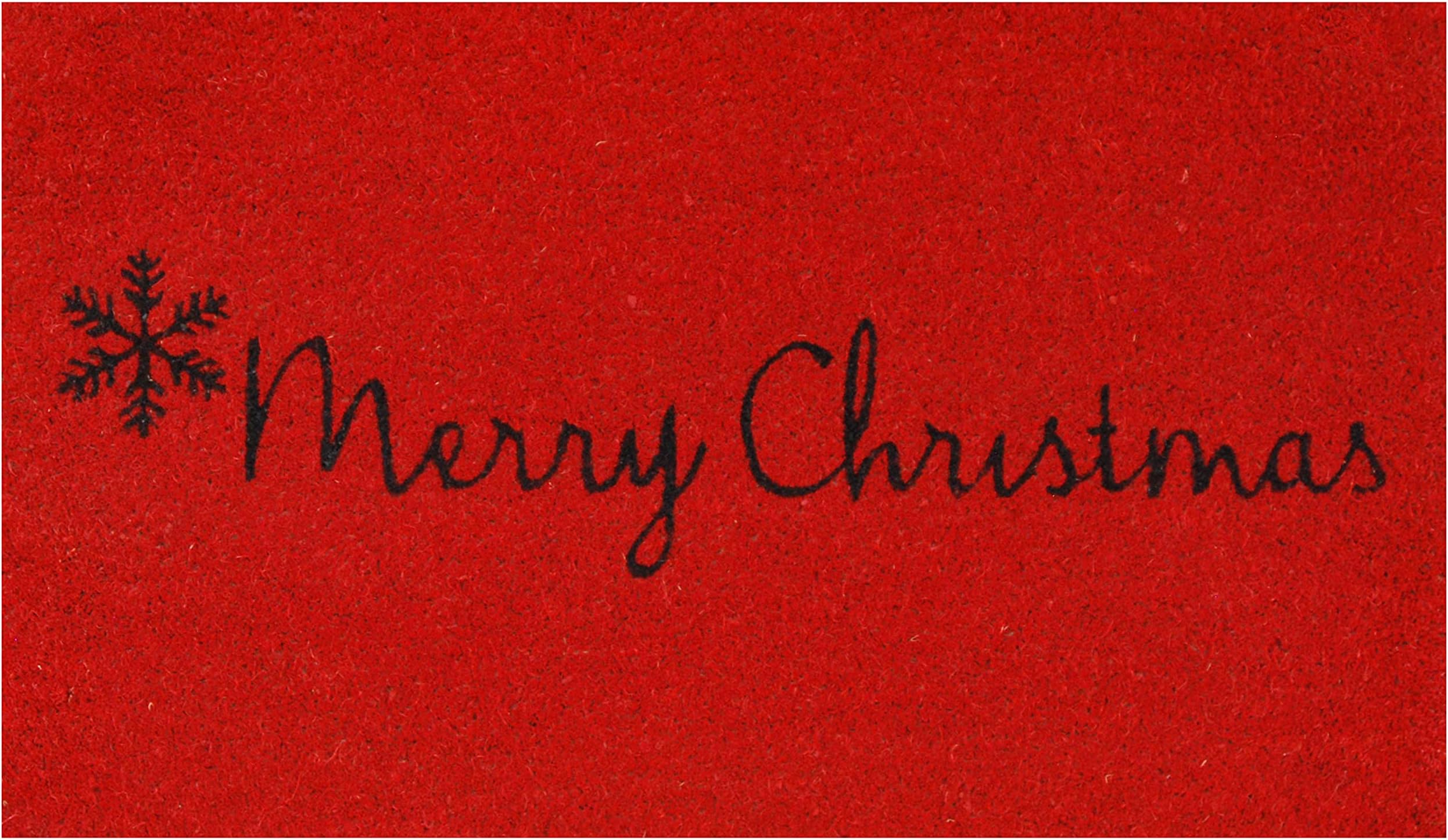 Snowman Doormat 30x17 Inch, Snowman Door Mat Outdoor, Merry