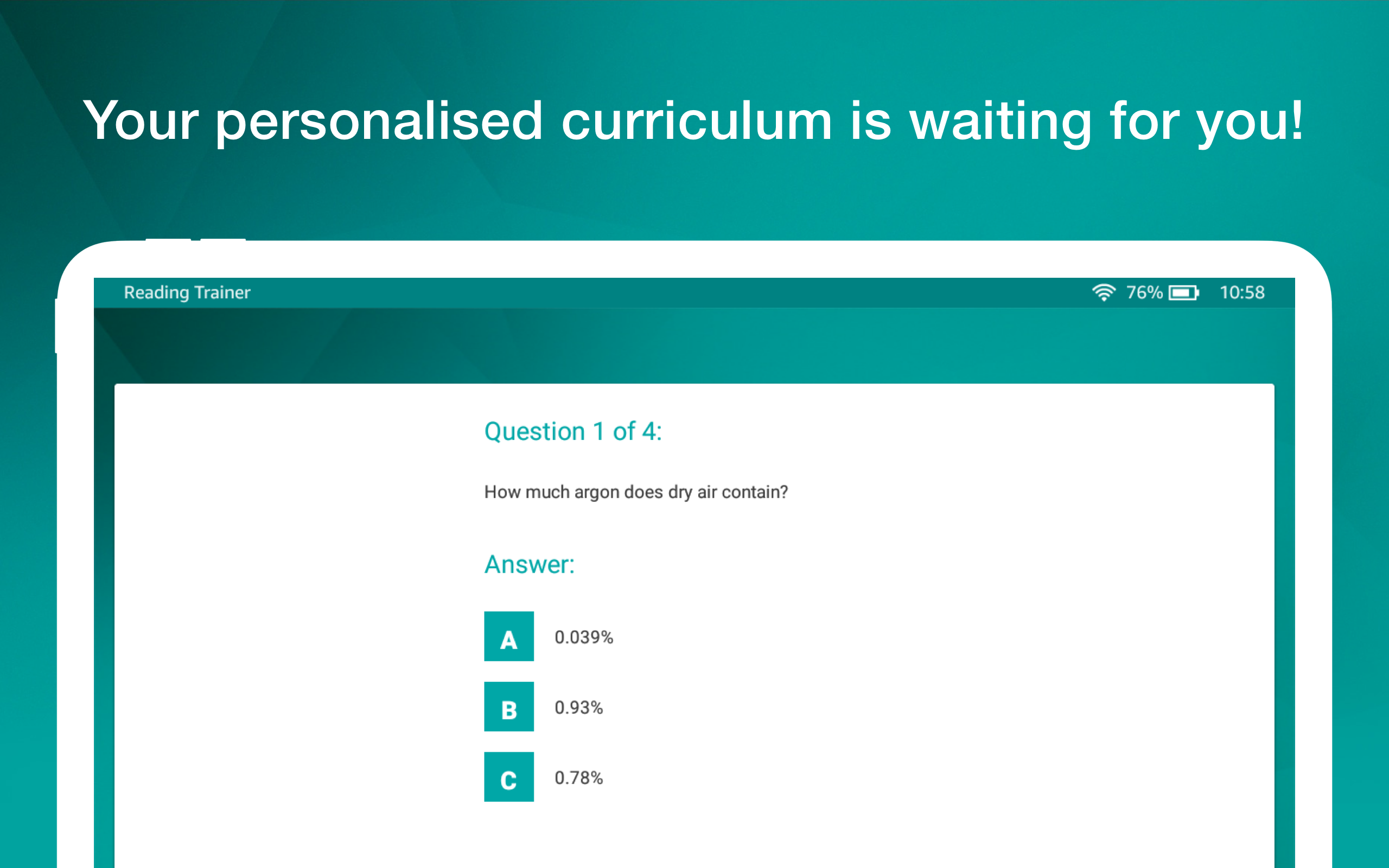 Reading Trainer - App on Amazon Appstore