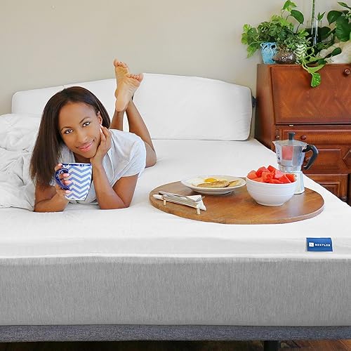 Miniatura 4 de Cubrecolchón orgánico de látex 100% natural, firme, 2 pulgadas, tamaño individual, funda orgánica incluida.