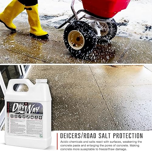Miniatura 3 de DryWay - Sellador de hormigón repelente al agua (5 gal)  Protege caminos  pavimentadoras  pisos de garaje  patios  mampostería exterior de hormigón.