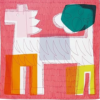 むす美 ふろしき 70 鈴木マサル アクアドロップ PONY LAND ピンク 70cm ポリエステル 撥水加工