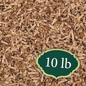 Arcadia Garden Products Confetti Cut Kraft Paper Shred Filler, 10 lb