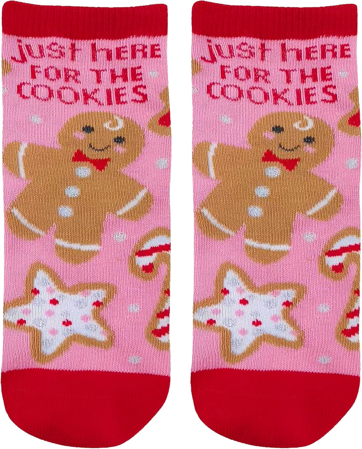 Stephen Joseph, Unisex Kids Crew Toddler Holiday Socks Gingerbread, Large