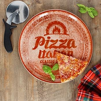 MamboCat Perfetto Pizzaborden, set van 4 stuks, 31,5 cm, groen, voor