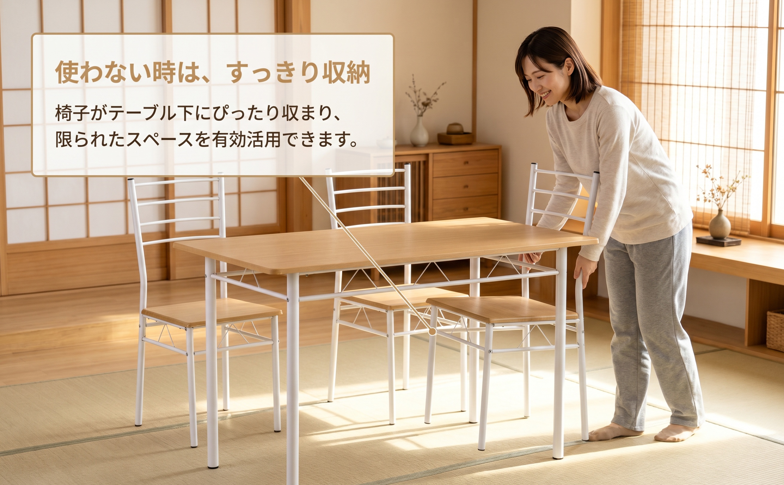 ダイニングテーブルのみ※別売りイスあり Amazon｜YORUWOOD ダイニングセット 幅120cm 4人掛け ダイニング