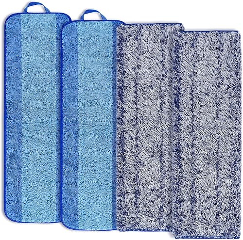 KEEPOW Almohadillas limpiadoras de suelos de superficie dura para Bona, almohadilla de limpieza de microfibra y almohadillas de polvo para mopa Bona