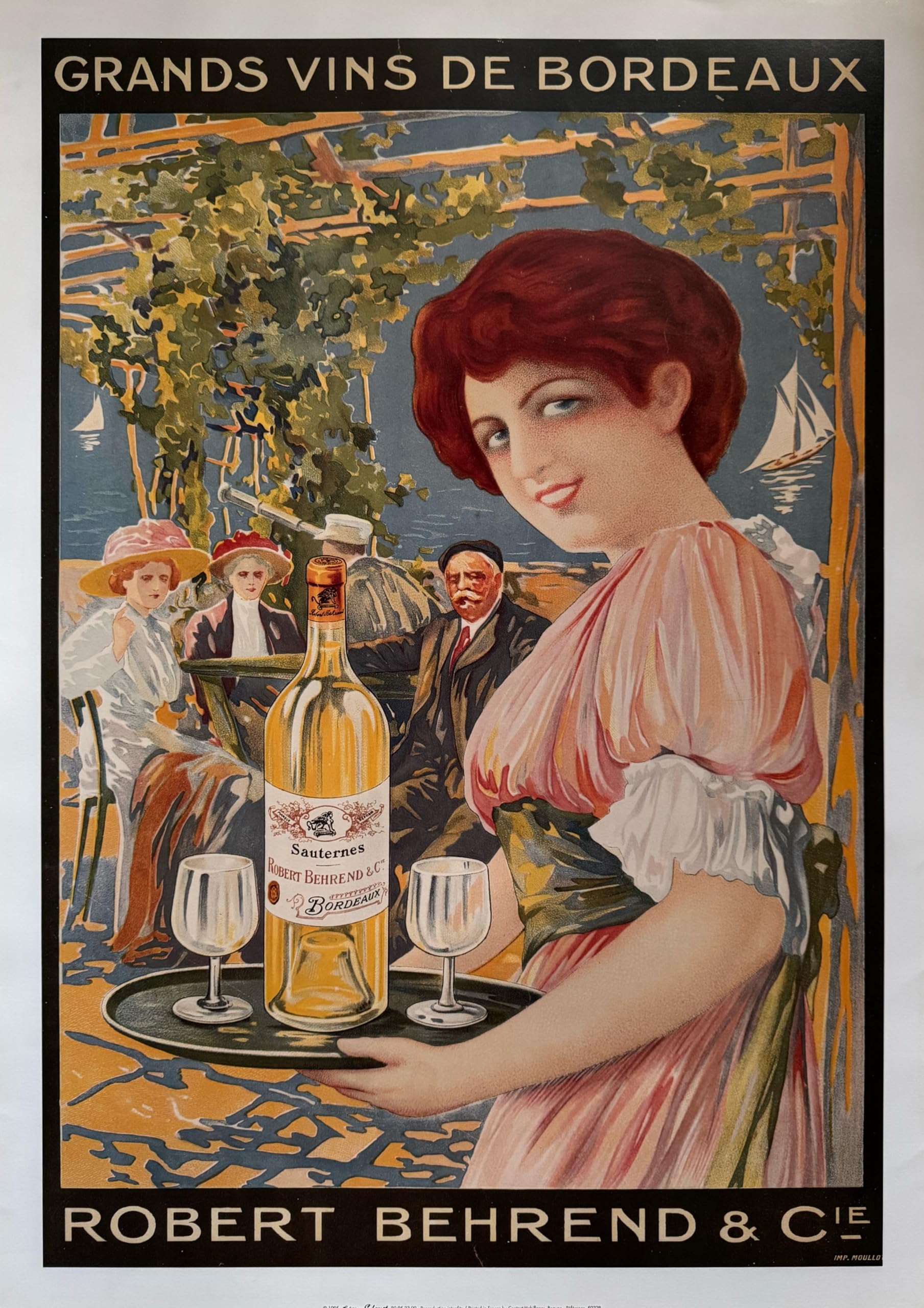 Poster Vins de Bordeaux 50x70 cm cadeau idéal pour œnologue - 2