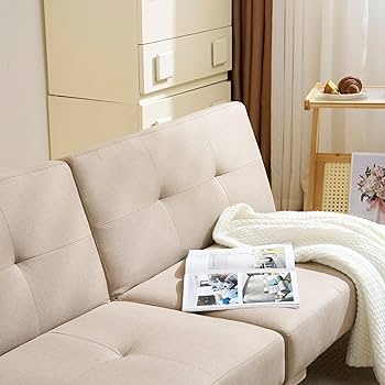Amazon｜Foysky モダン ベージュ 2人掛け ソファーベッド