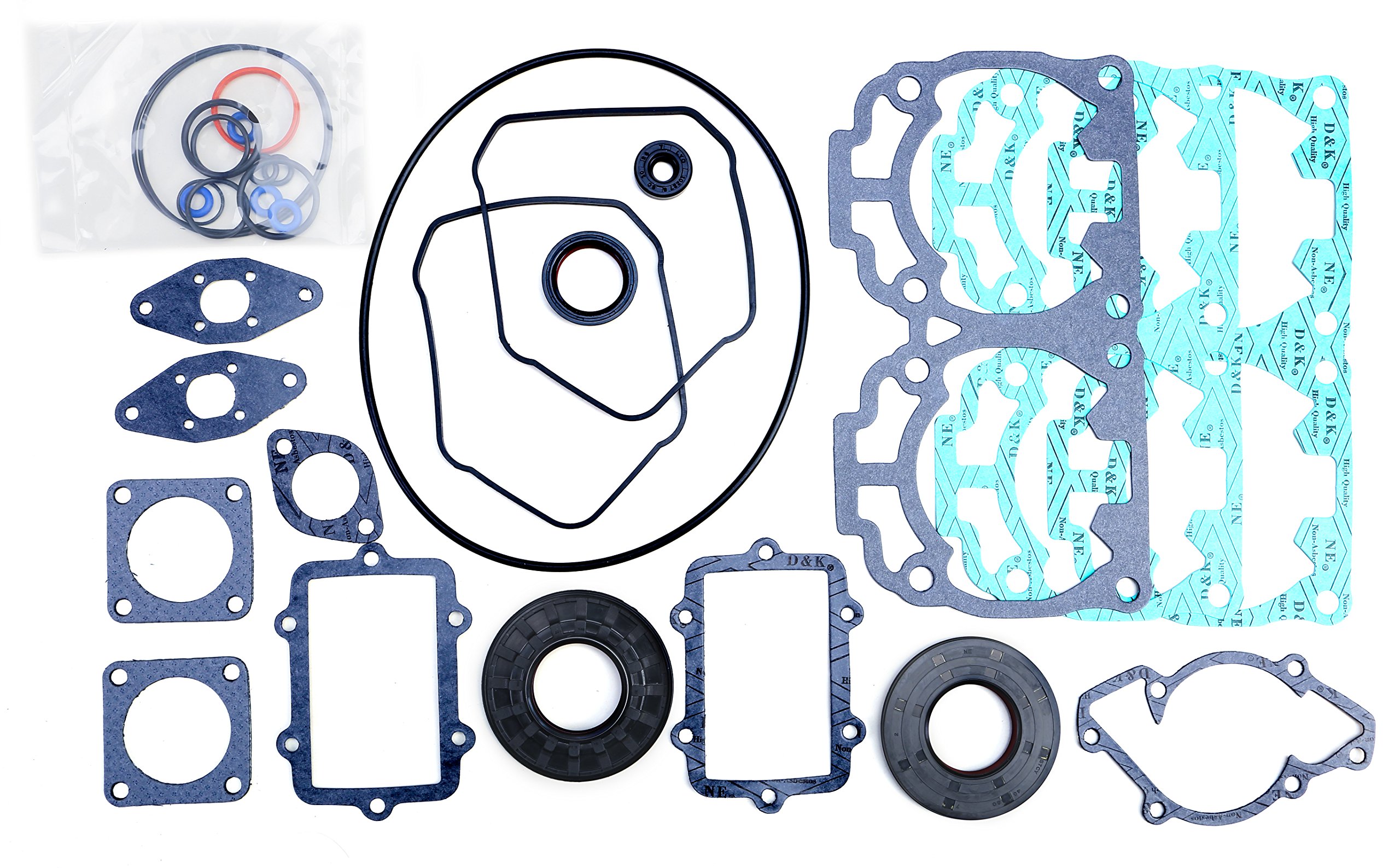 Ski-Doo Full Engine Gasket Set 594.4 cc Engine Type 600 GSX, GTX 600 HOSport,LTD 2004-2008 Snowmobile Liquid Cooled 2 Cylinder PWC 123-15010