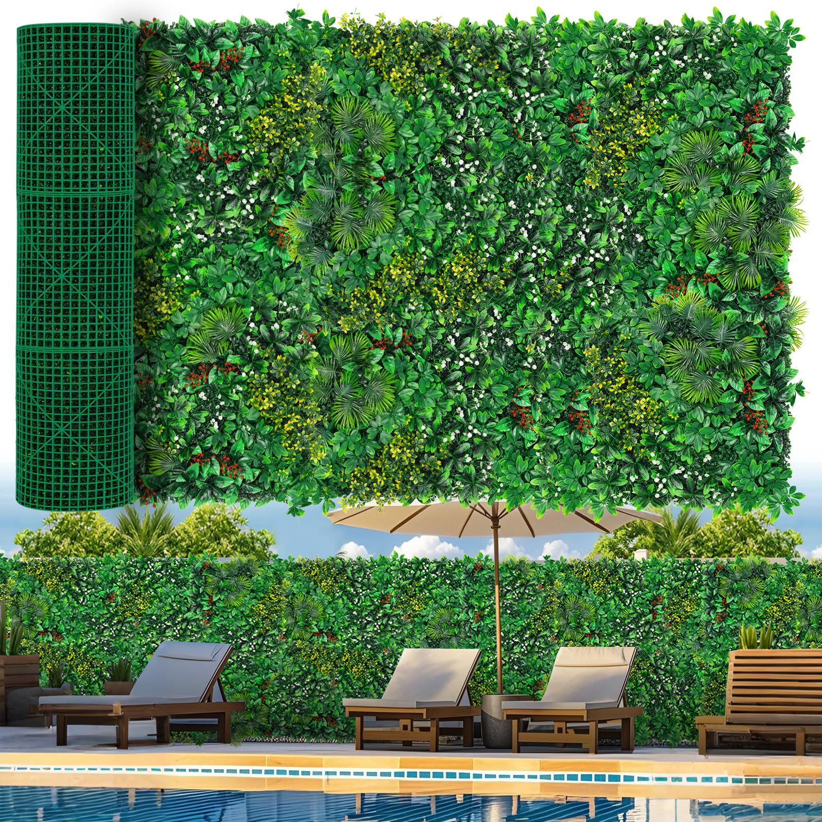 Grooy Artificial Tropical Boxwood Panels