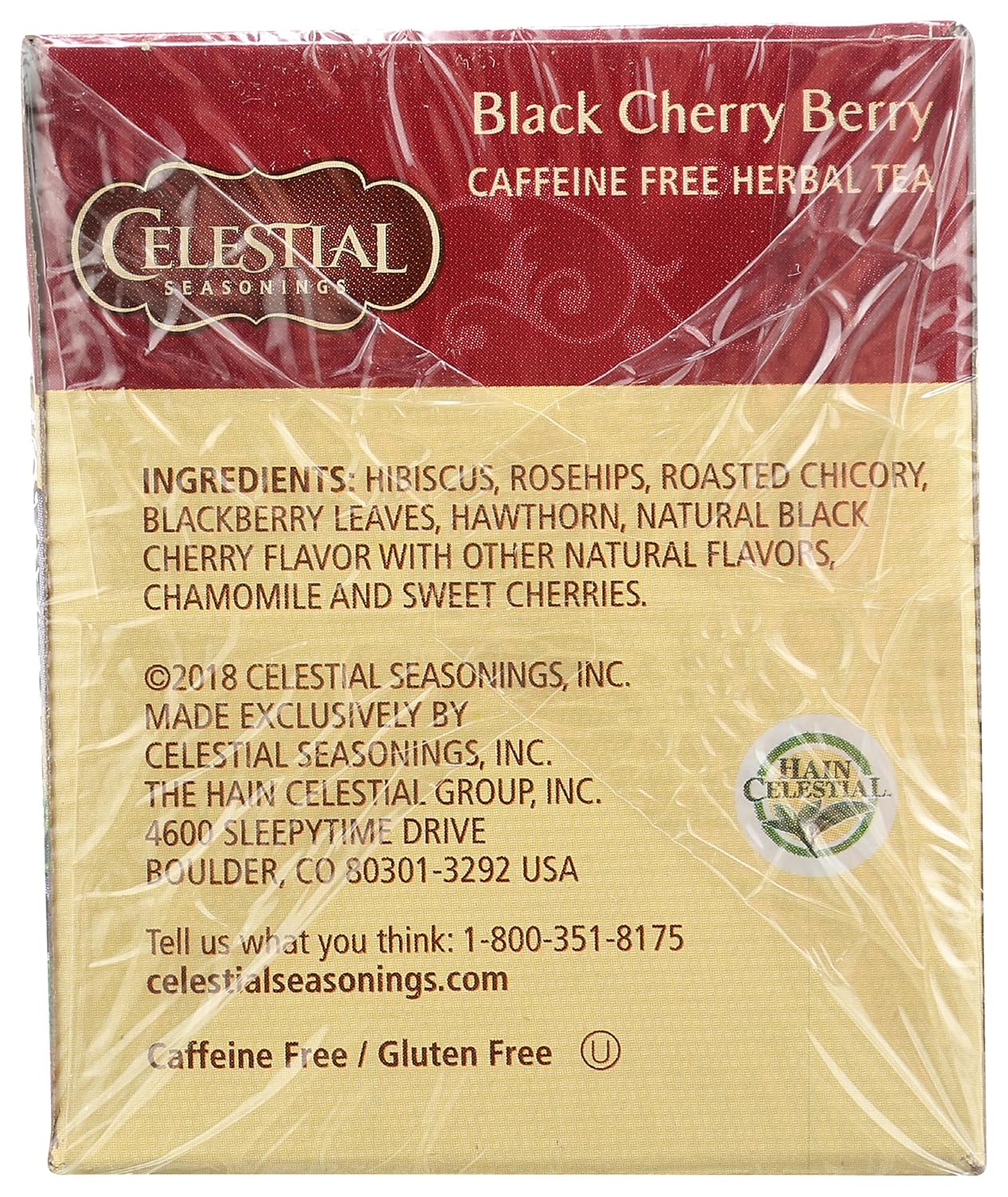 Celestial Seasonings Black Cherry Berry Herbal Tea, 20 Count - Image 7