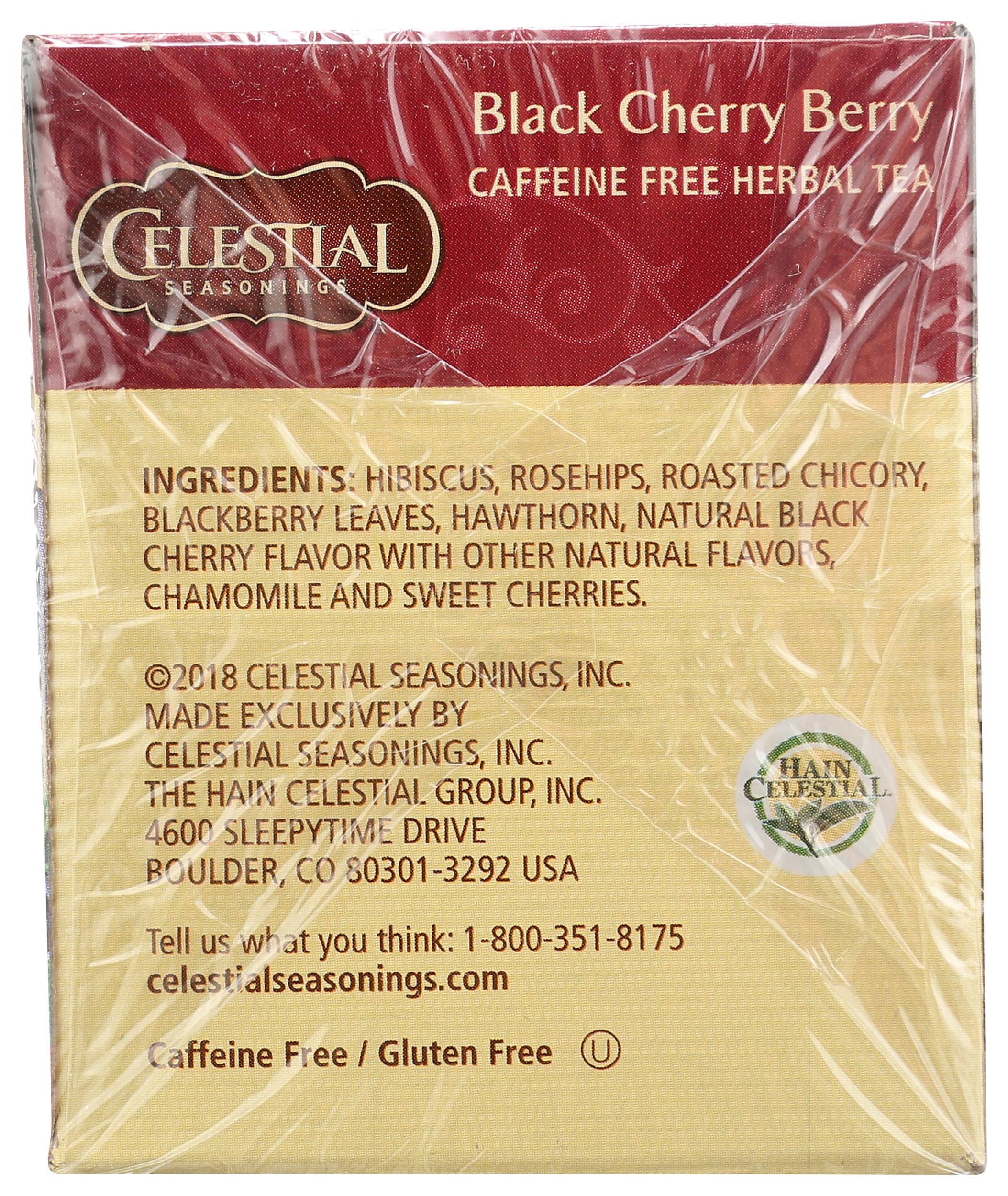 Celestial Seasonings Black Cherry Berry Herbal Tea, 20 Count thumbnail 7