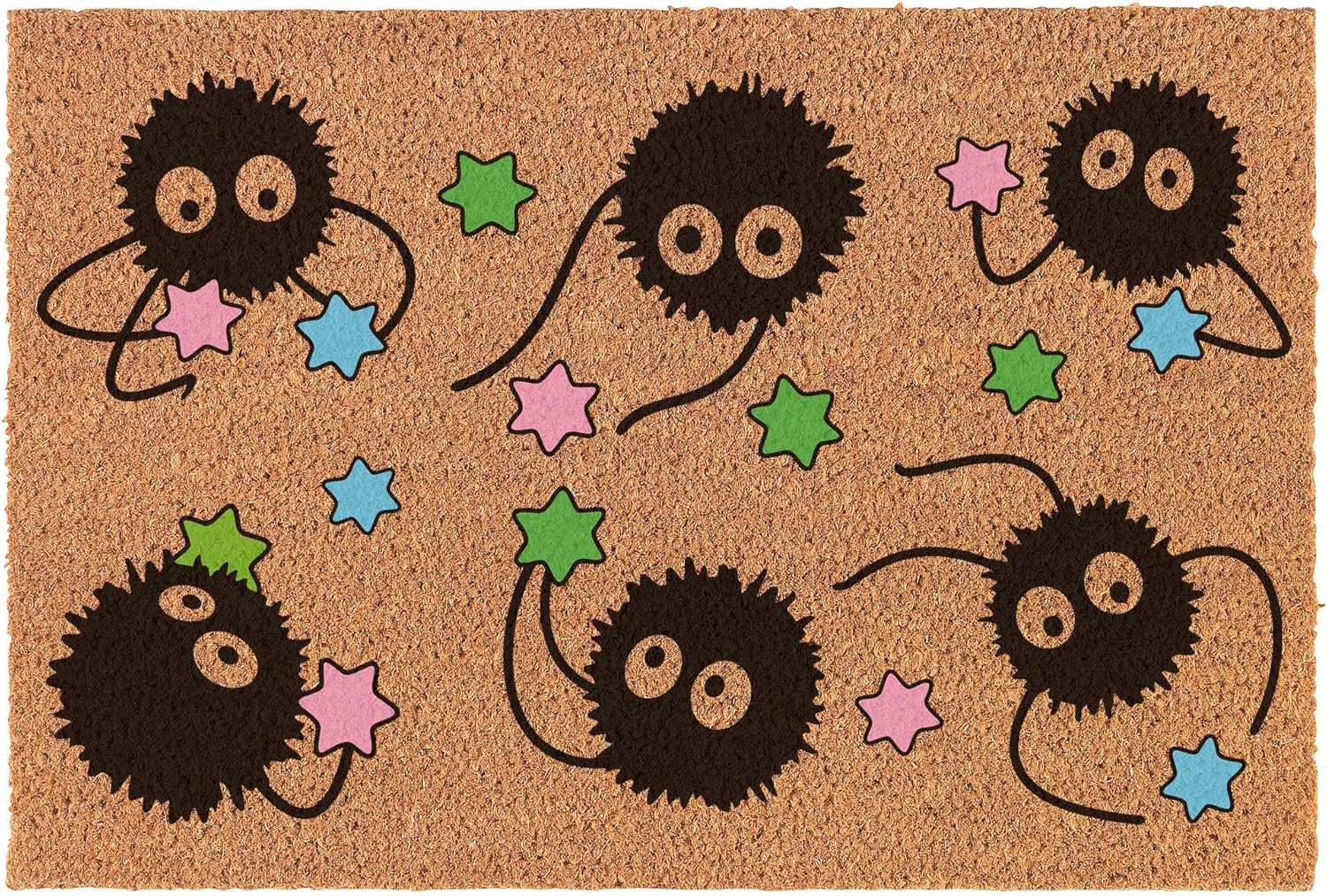 Coir Doormat Front Door Mat New Home Closing Housewarming Gift Anime Sprites (30" x 18" Standard)