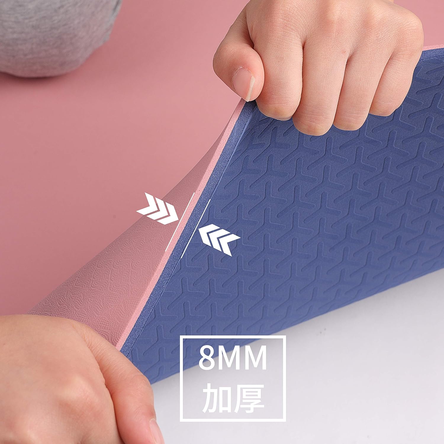 Yoga Mat,High Density Eco Friendly TPE Yoga Workout Mat,Superior Durability,Cushioning and Slip-resistance for Yoga Pilates Fitness