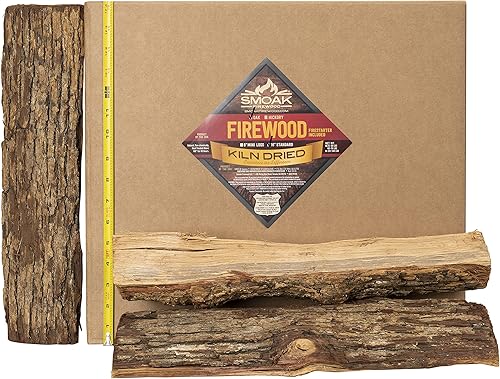 Miniatura 3 de Smoak Firewood - Leña de roble de primera calidad seca al horno (incluye quemador) (grande (troncos de 16 pulgadas) 60-70 libras