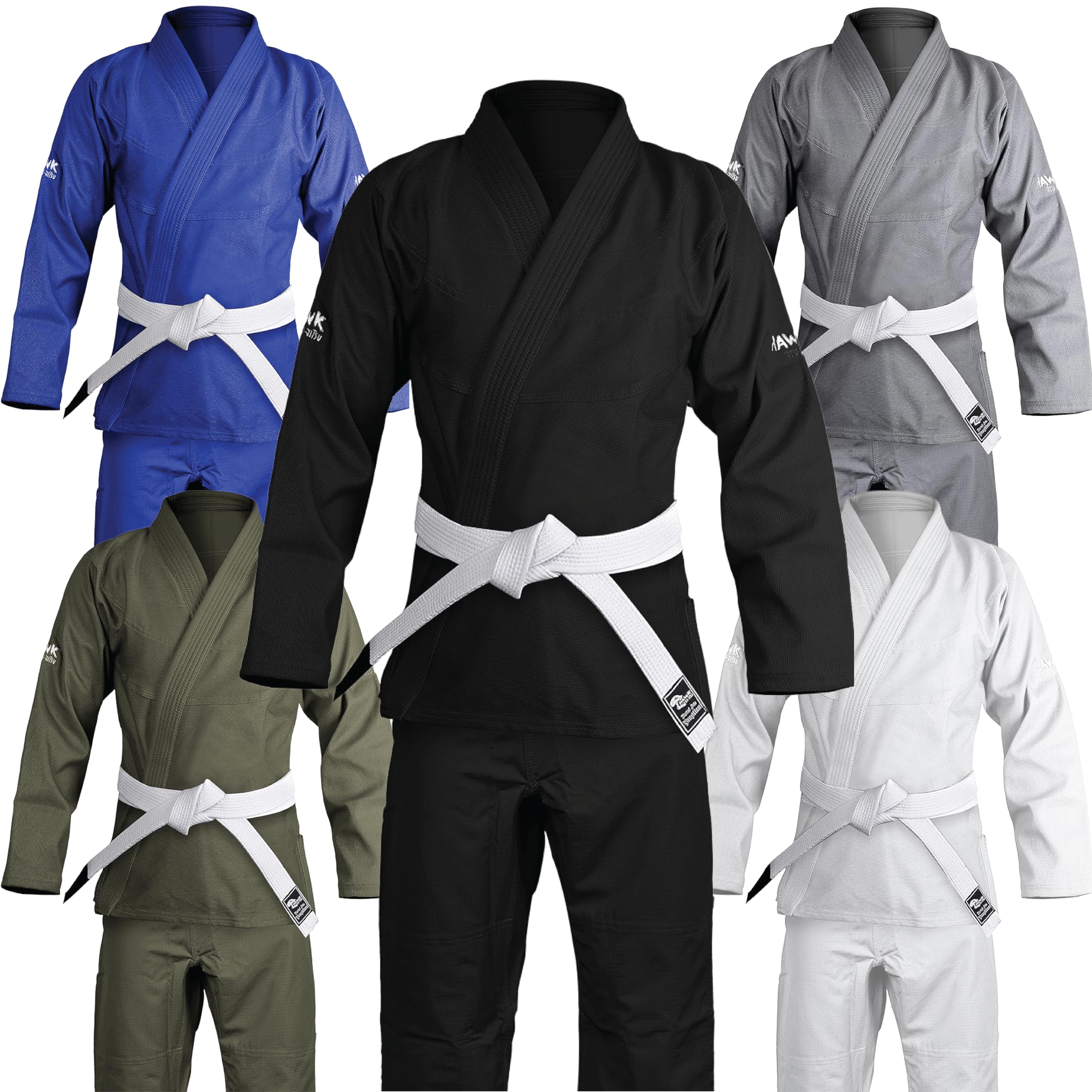 Brazilian Jiu Jitsu Gi BJJ Gi for Men & Women Grappling gi Uniform Kimonos Ultra Light, Preshrunk, Free White Belt!!!