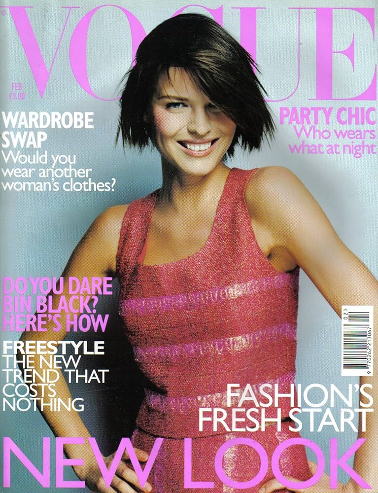 Vogue Magazine February 1999: Cover Girl - Eva Herzigova