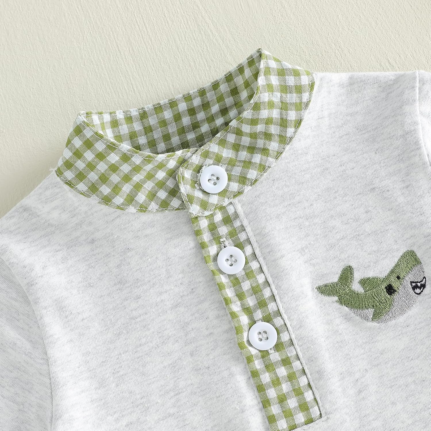 Madjtlqy Toddler Baby Boy Summer Outfit Short Sleeve Embroidered Printed Button Polo T-shirt Shorts Set 2Pcs Infant Clothes - Image 5