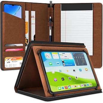 KHOMO  Universal Folio Tablet Pad Zip Fall Black