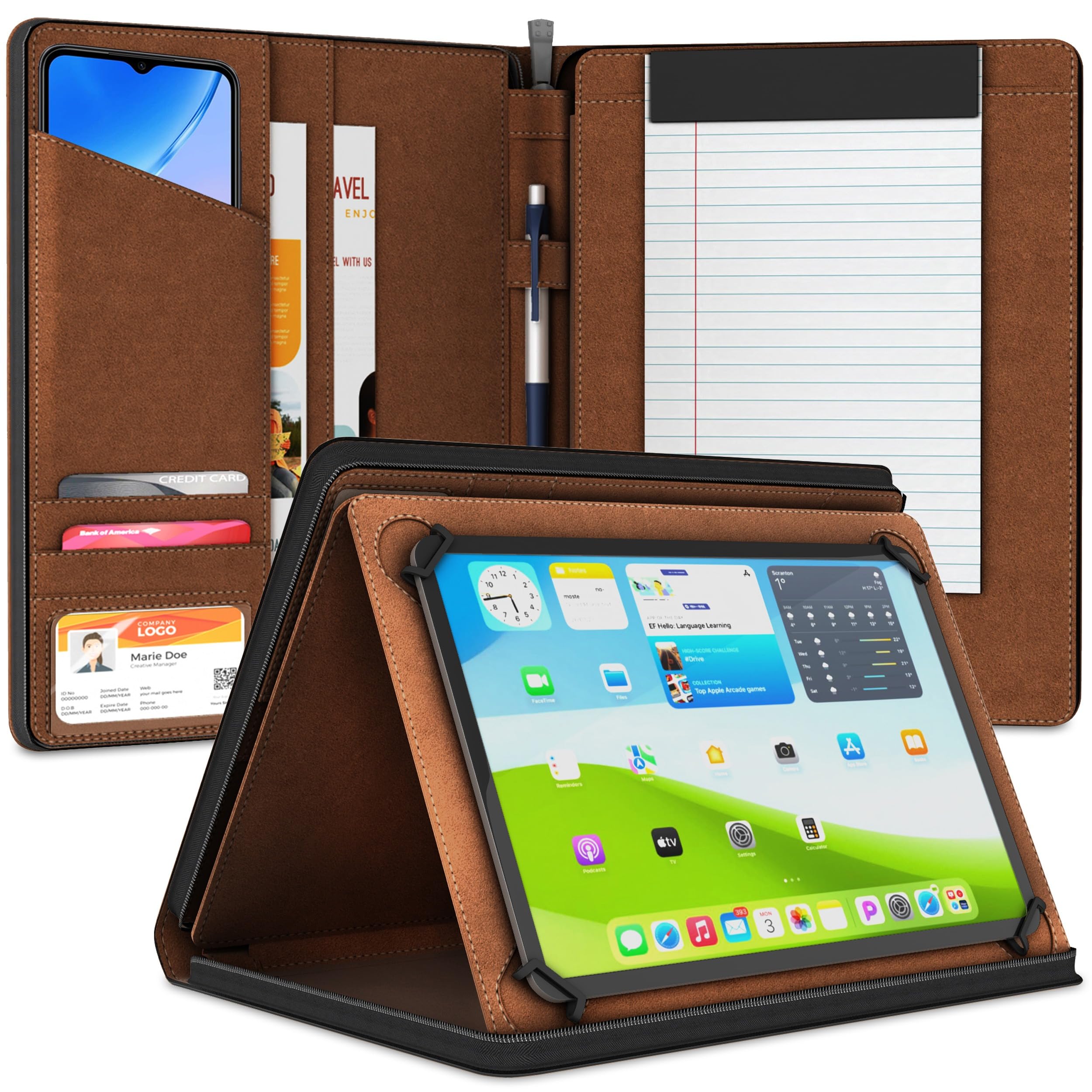 Amazon.com: KHOMO Universal Padfolio Case – Tablet Portfolio