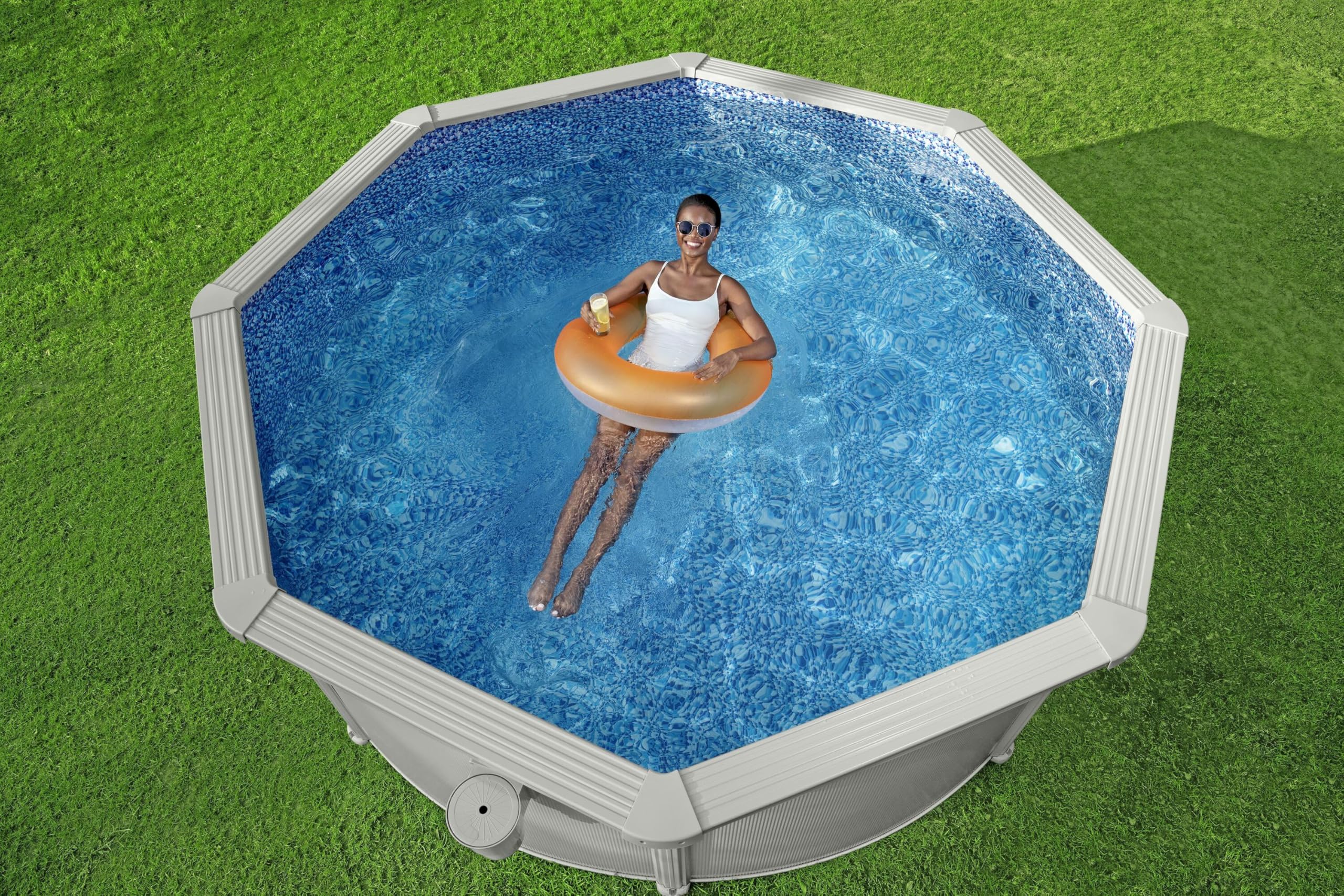 Bestway Piscine Acier Hors Sol Ronde Hydrium 360 x 122 cm